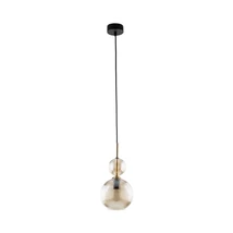 Pendul TK Lighting SOPHIA metal, sticla, negru, chihlimbar, E14 - TK-11040