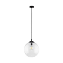 Pendul TK Lighting ESME metal, sticla, negru, transparent, E27 - TK-3268