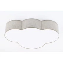 Plafoniera TK Lighting CLOUD metal, textil, plastic, bej, alb, E27 - TK-4336