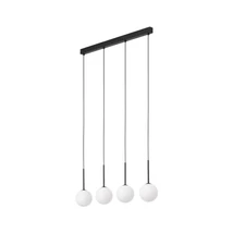 Pendul TK Lighting MARTIN metal, sticla, negru, alb, G9 - TK-4503