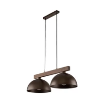 Pendul TK Lighting OSLO metal, lemn, maro, E27 - TK-4507
