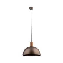 Pendul TK Lighting OSLO metal, lemn, maro, E27 - TK-4508