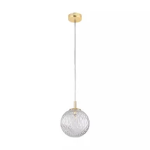 Pendul TK Lighting CADIX metal, sticla, auriu, transparent, G9 - TK-4609