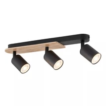 Spot TK Lighting COVER WOOD metal, lemn, negru, GU10 - TK-4675