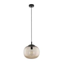 Pendul TK Lighting VIBE metal, sticla, negru, topaz, E27 - TK-4676