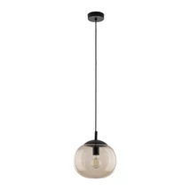 Pendul TK Lighting VIBE metal, sticla, negru, topaz, E27 - TK-4677