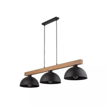 Pendul TK Lighting OSLO metal, lemn, negru, E27 - TK-4710