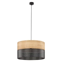 Pendul TK Lighting NICOL metal, lemn, negru, maro, E27 - TK-4798