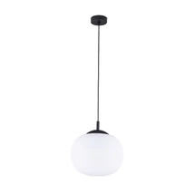 Pendul TK Lighting VIBE metal, sticla, negru, alb, E27 - TK-4804