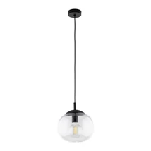 Pendul TK Lighting VIBE metal, sticla, negru, transparent, E27 - TK-4816