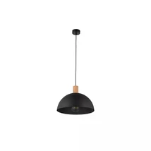 Pendul TK Lighting OSLO metal, lemn, negru, E27 - TK-4852