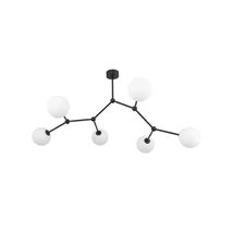 Plafoniera TK Lighting FAIRY metal, sticla, negru, alb, G9 - TK-4856