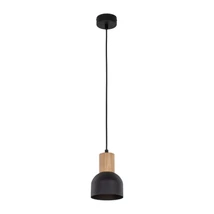 Pendul TK Lighting CAIRO metal, lemn, negru, maro, E27 - TK-4894