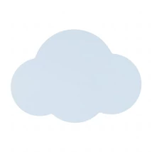 Aplica de perete TK Lighting CLOUD metal, albastru, G9 - TK-4966