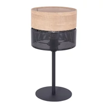 Veioza TK Lighting NICOL metal, lemn, negru, maro, E27 - TK-5124