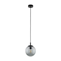 Pendul TK Lighting ESME metal, sticla, negru, gri, E27 - TK-5379