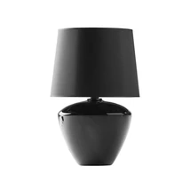 Veioza TK Lighting FIORD sticla, textil, negru, E27 - TK-5463