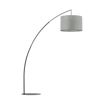 Lampadar TK Lighting MOBY metal, textil, negru, verde, E27 - TK-5488