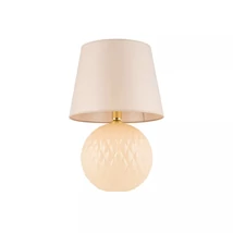 Veioza TK Lighting SANTANA sticla, textil, ecru, E27 - TK-5591