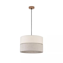 Pendul TK Lighting ECO lemn, textil, bej, E27 - TK-5772