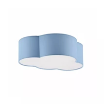 Plafoniera TK Lighting CLOUD textil, hartie, albastru, alb, E27 - TK-6074