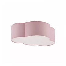 Plafoniera TK Lighting CLOUD textil, hartie, roz, alb, E27 - TK-6075