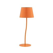 Veioza TK Lighting NICOLA metal, textil, portocaliu, E27 - TK-6640