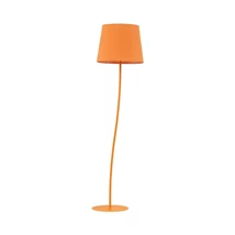 Lampadar TK Lighting NICOLA metal, textil, portocaliu, E27 - TK-6644