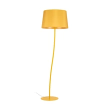 Lampadar TK Lighting NICOLA metal, textil, galben, E27 - TK-6645