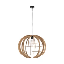 Pendul TK Lighting VENUS metal, lemn, negru, maro, E27 - TK-6888
