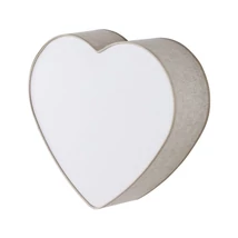Aplica de perete TK Lighting HEART metal, plastic, textil, bej, E27 - TK-757