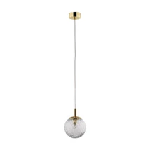 Pendul TK Lighting CADIX metal, sticla, auriu, transparent, G9 - TK-759