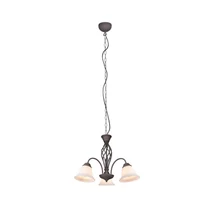 Candelabru Trio RUSTICA metal, sticla, rugina, alb, E14 - 101000324