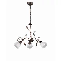Candelabru Trio TRADITIO metal, sticla, rugina, alb, E14 - 110700328