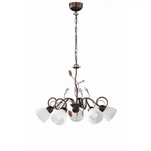 Candelabru Trio TRADITIO metal, sticla, rugina, alb, E14 - 110700528
