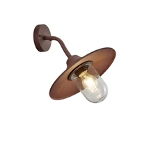 Aplica de perete exterioara Trio BRENTA metal, sticla, rugina, transparent, E27, IP44 - 201760124