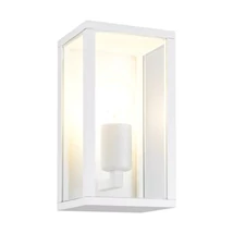 Aplica de perete exterior Trio GARONNE metal, sticla, alb, transparent, E27, IP44 - Trio-201860131