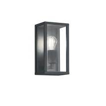 Aplica de perete exterioara Trio GARONNE metal, sticla, antracit, transparent, E27, IP44 - 201860142