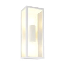 Aplica de perete exterior Trio GARONNE metal, sticla, alb, transparent, E27, IP44 - Trio-201860231