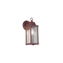 Aplica de perete exterioara Trio OLONA metal, sticla, rugina, transparent, E27, IP23 - 201960124