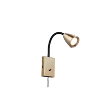 Aplica de perete Trio WANDA metal, plastic, alama, negru, GU10 - 202670108