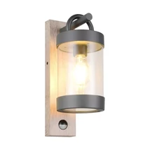 Aplica de perete exterior Trio SAMBESI aluminiu, maro, antracit, E27, IP44 - Trio-204169135