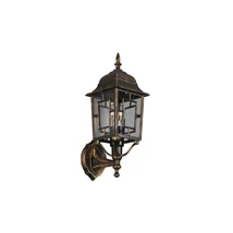 Aplica de perete exterioara Trio VOLTURNO metal, sticla, ruginiu, transparent, E27, IP44 - 205960128