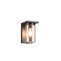 Aplica de perete exterioara Trio ARDILA metal, sticla, negru, transparent, E27, IP44 - 211660132