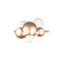 Aplica de perete Trio BUBBLE metal, sticla, auriu, alb, G9 - 217400379