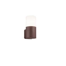 Aplica de perete exterioara Trio HOOSIC metal, plastic, rugina, alb, E27, IP44 - 222260124