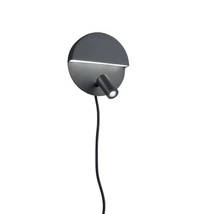 Aplica de perete Trio MARIO metal, negru, LED, 1x6W, 600lm, 1x2.3W, 200lm - 222370232