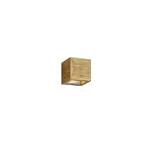 Aplica de perete Trio BRAD metal, lemn, nichel, maro, LED, 3000K, 4.3W, 430lm - 223710130