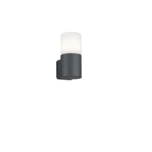 Aplica de perete exterioara Trio HOOSIC metal, plastic, antracit, alb, E27, IP44 - 224060142