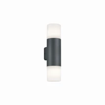 Aplica de perete exterioara Trio HOOSIC metal, plastic, antracit, alb, E27, IP44 - 224060242